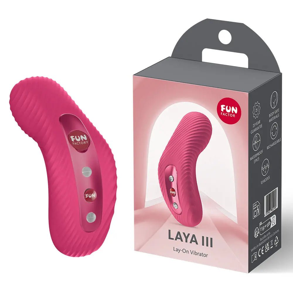 Shop affordable quality Fun Factory LAYA III Raspberry - Raspberry USB-C Rechargeable Stimulator - Discreet Intimate Essentials - STIMULATORS-PREMIUM - Fun Factory
