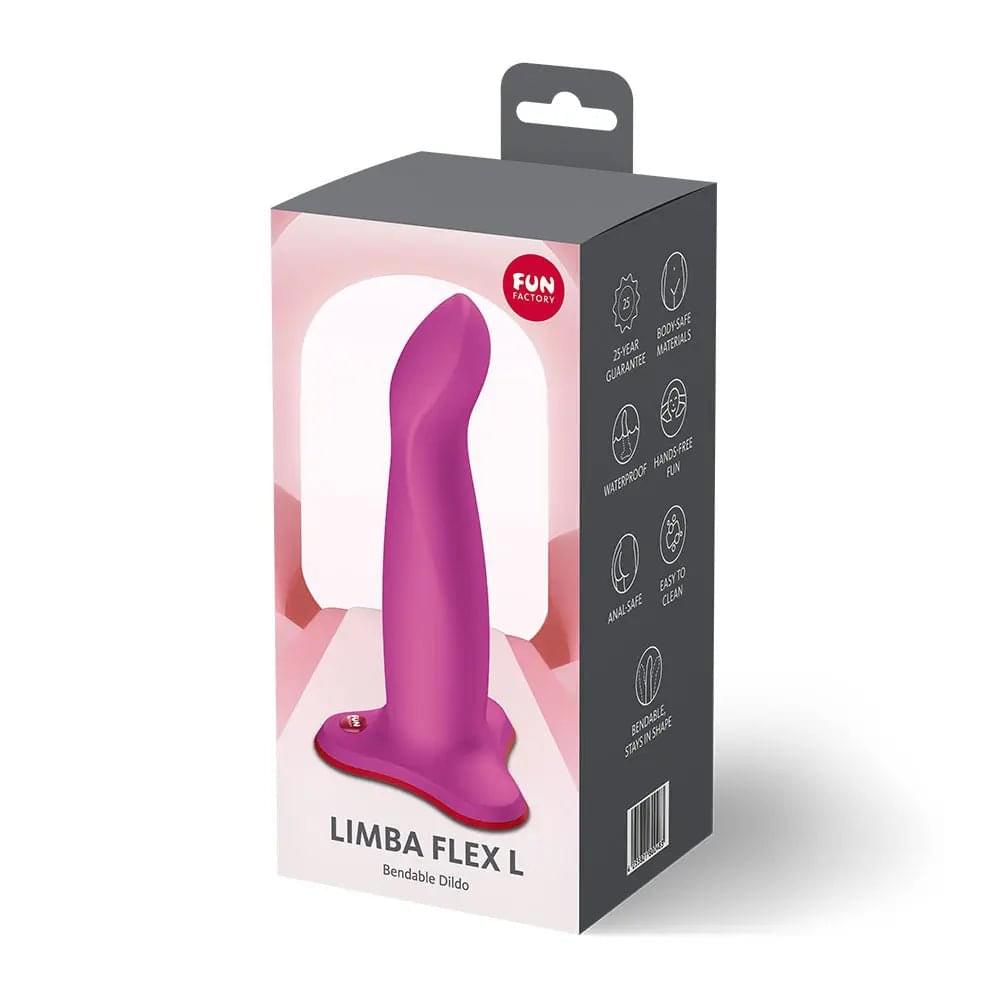 Fun Factory LIMBA FLEX L Magenta - Magenta 17.8 cm Dildo Fun Factory Discreet Intimate Essentials.