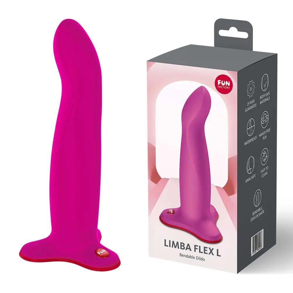 Fun Factory LIMBA FLEX L Magenta - Magenta 17.8 cm Dildo Fun Factory Discreet Intimate Essentials.