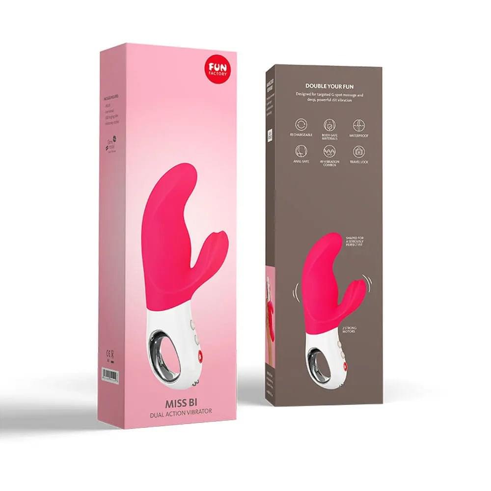 Fun Factory MISS BI  -  17 cm USB Rechargeable Rabbit Vibrator Fun Factory Discreet Intimate Essentials.