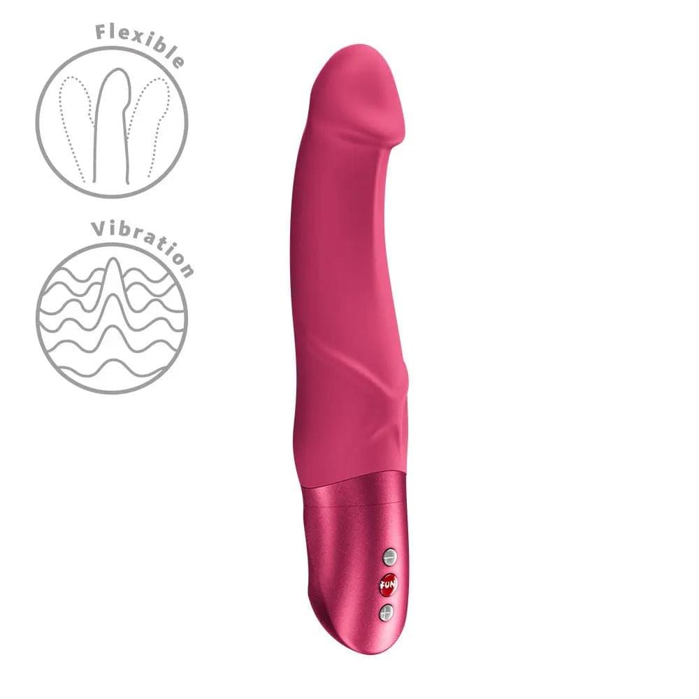 Fun Factory MR. BOSS Raspberry - Raspberry 21 cm Vibrator Fun Factory Discreet Intimate Essentials.