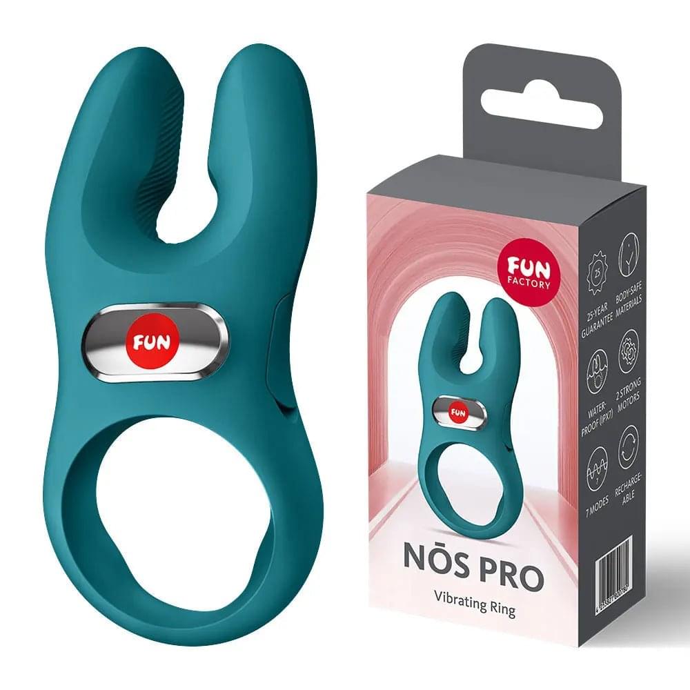 Fun Factory NOS PRO Bottle  - Bottle  USB-C Rechargeable Vibrating Cock Ring Fun Factory Discreet Intimate Essentials.