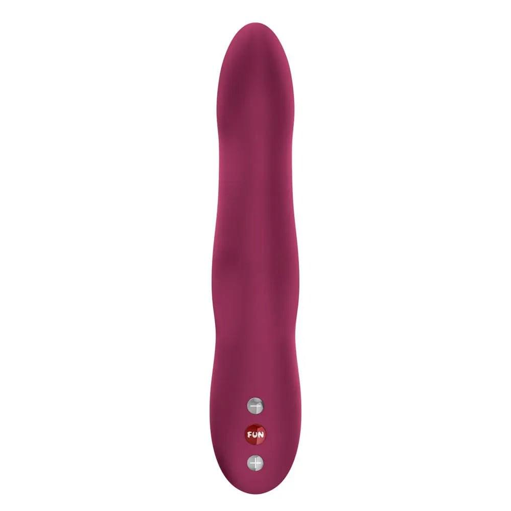 Fun Factory STRONIC WAVE Wine  - Wine  USB-C Rechargeable Thrusting Vibrator Fun Factory Discreet Intimate Essentials.