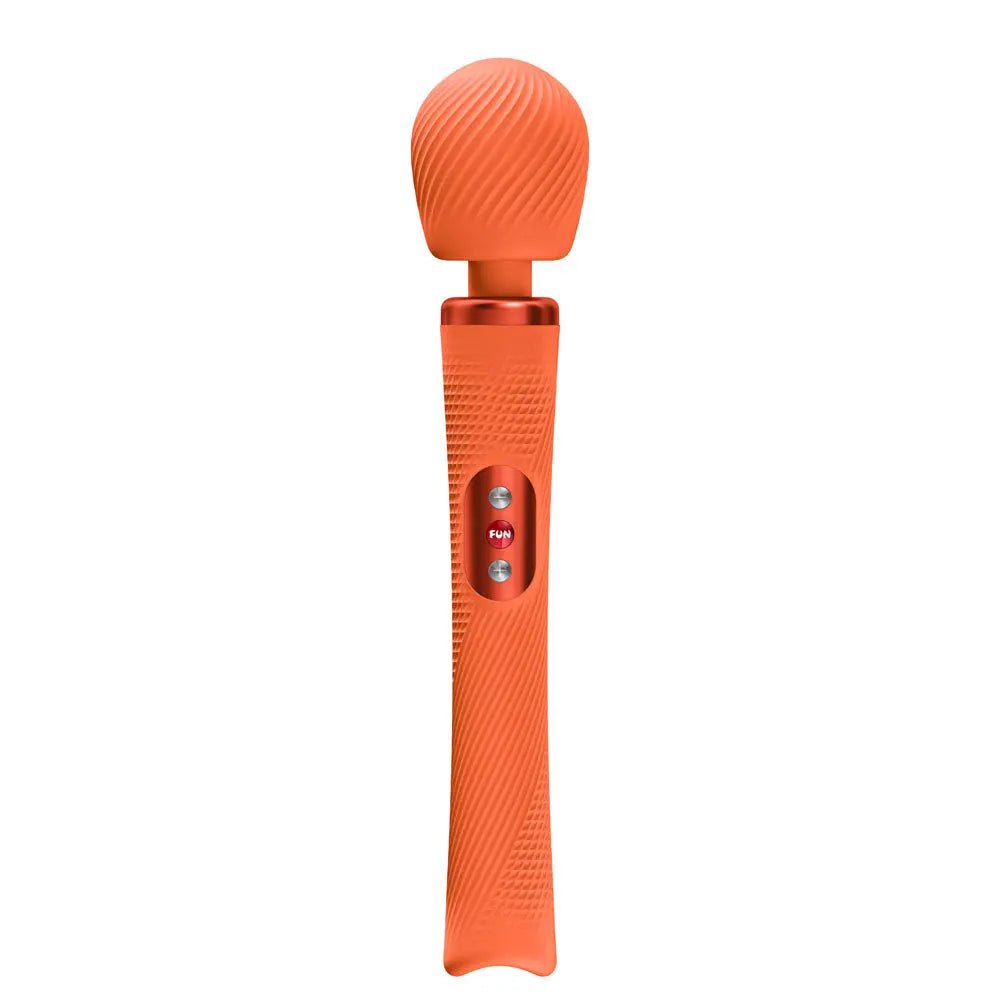 Shop affordable quality Fun Factory VIM Orange - Orange USB-C Rechargeable Rumbling Massage Wand - Discreet Intimate Essentials - VIBRATORS-PREMIUM - Fun Factory