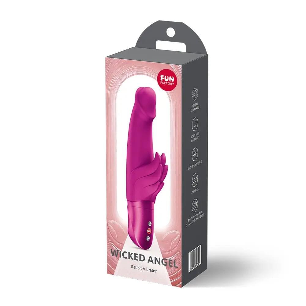 Fun Factory WICKED ANGEL Magenta - Magenta Angel Vibrator Fun Factory Discreet Intimate Essentials.