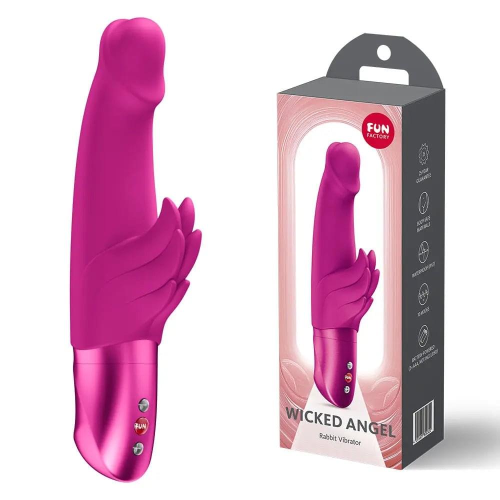 Fun Factory WICKED ANGEL Magenta - Magenta Angel Vibrator Fun Factory Discreet Intimate Essentials.