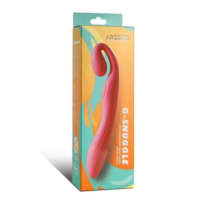 G-Snuggle Ultrasoft Sprout-shaped Unisex Vibrator Arosum Discreet Intimate Essentials.