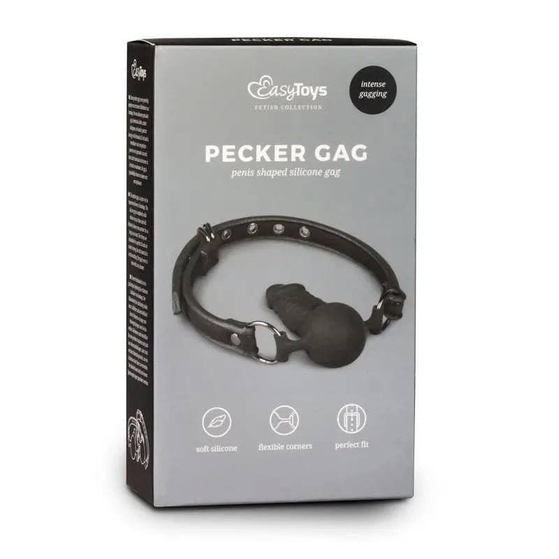 Gag With Silicone Dong Fetish Collection Discreet Intimate Essentials.