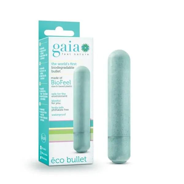 Gaia Eco Bullet - Aqua  8.9 cm (3.5'') Bullet Blush Novelties Discreet Intimate Essentials.