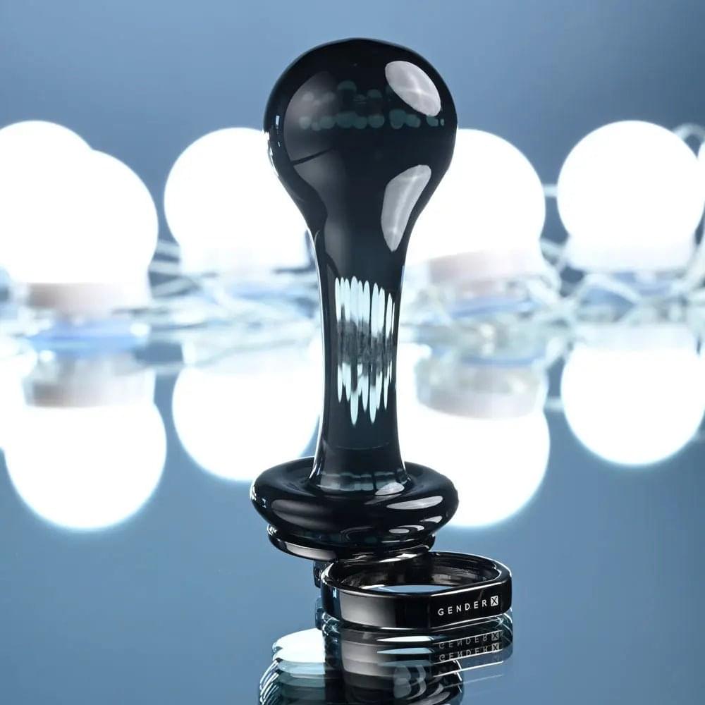 Gender X BLOW POP -  12.8 cm Glass Plug with Ring Pull Gender X Discreet Intimate Essentials.
