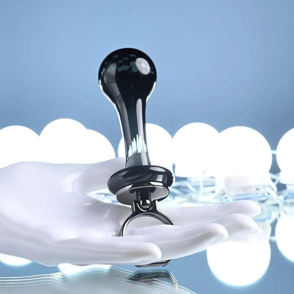 Gender X BLOW POP -  12.8 cm Glass Plug with Ring Pull Gender X Discreet Intimate Essentials.