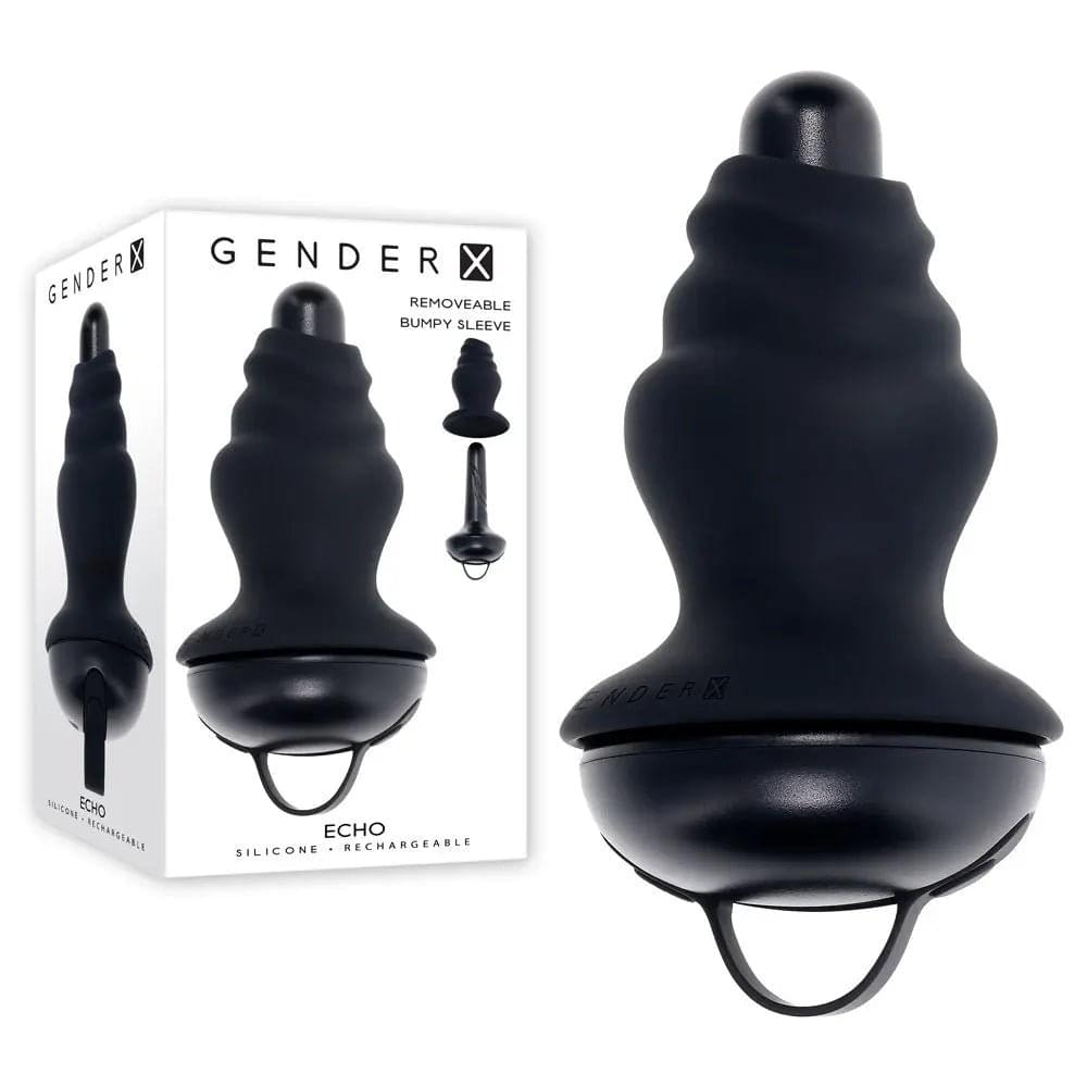 Gender X ECHO -  15.3 cm USB Rechargeable Butt Plug Gender X Discreet Intimate Essentials.