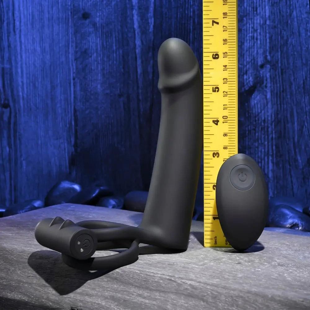 Gender X FULL SWING -  USB Rechargeable Vibrating Cock Ring with Double Penetrator Dildo Gender X Discreet Intimate Essentials.