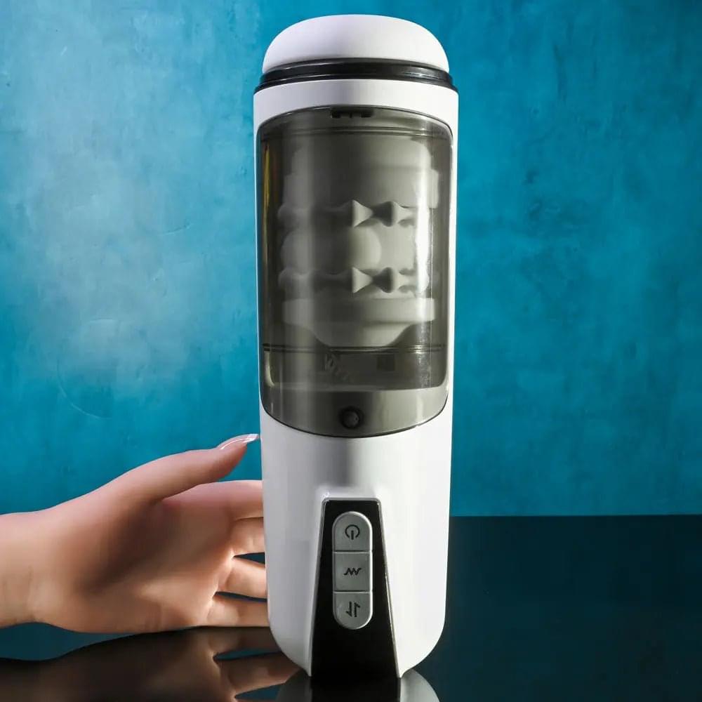Gender X GET YOUR STROKE ON - USB Rechargeable Thrusting & Vibrating Auto Masturbator Gender X Discreet Intimate Essentials.