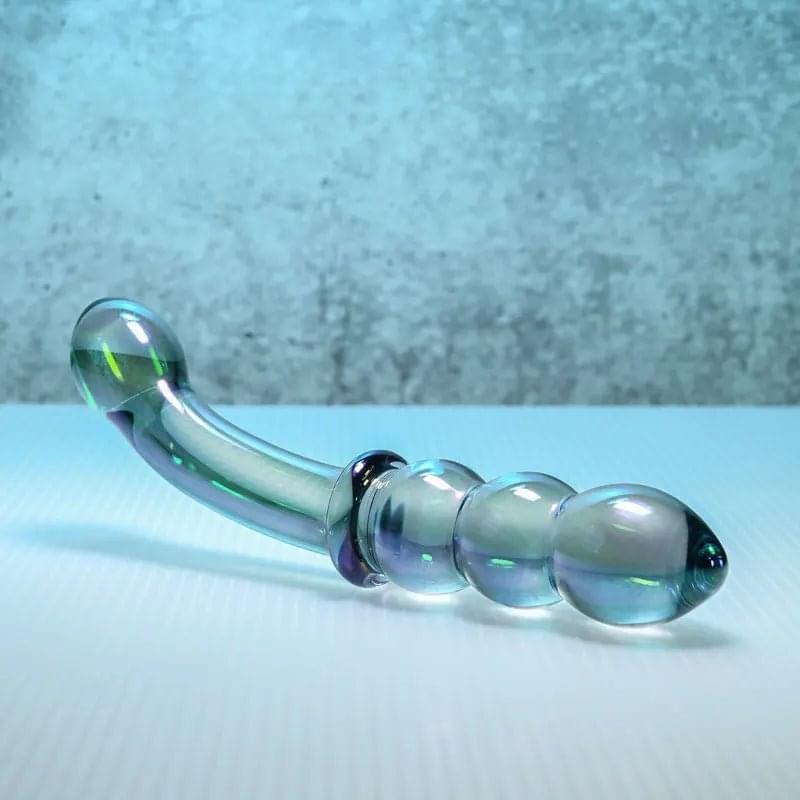 Gender X LUSTROUS GALAXY WAND - /Violet Glass 18.5 cm Double Ended Massager Gender X Discreet Intimate Essentials.