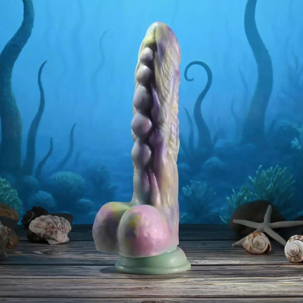 Gender X MONSTER'S BALL - USB Rechargeable Vibrating and Thrusting Fantasy Dildo with Wireless Remote Gender X Discreet Intimate Essentials.