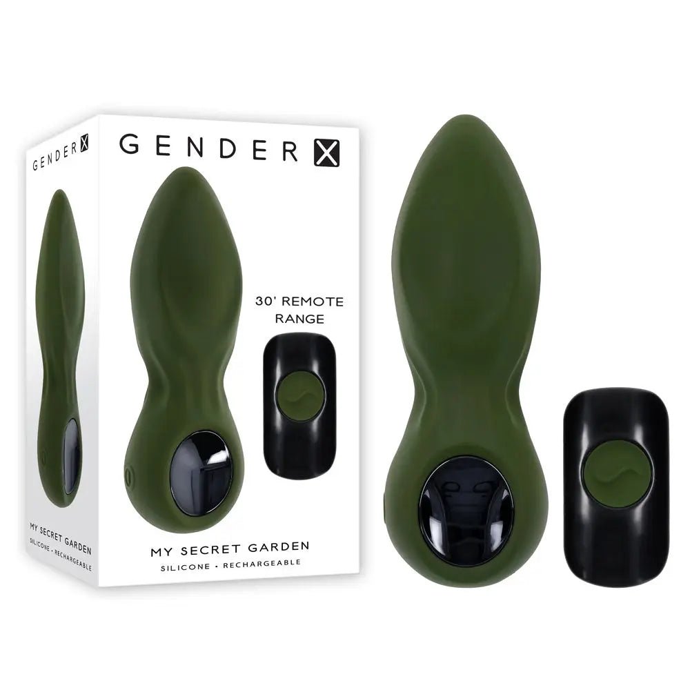 Shop affordable quality Gender X MY SECRET GARDEN - 14.6 cm USB Rechargeable Vibrating Butt Plug with Remote Control - Discreet Intimate Essentials - ANAL TOYS - Gender X
