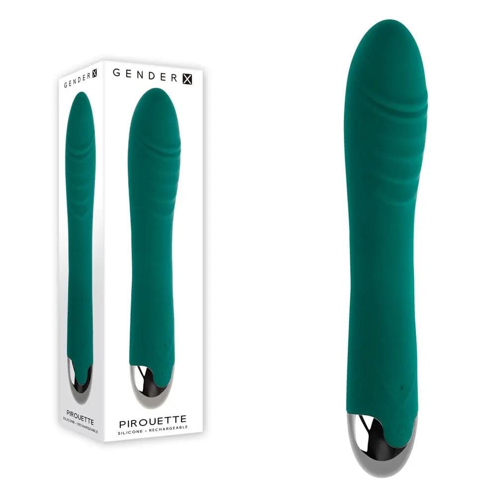 Gender X PIROUETTE -  20.6 cm USB Rechargeable Vibrator Gender X Discreet Intimate Essentials.