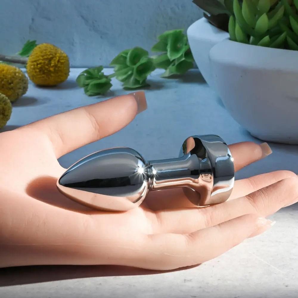 Gender X ROCKIN METAL PLUG MINI -  7.8 cm USB Rechargeable Vibrating Mini Butt Plug Gender X Discreet Intimate Essentials.
