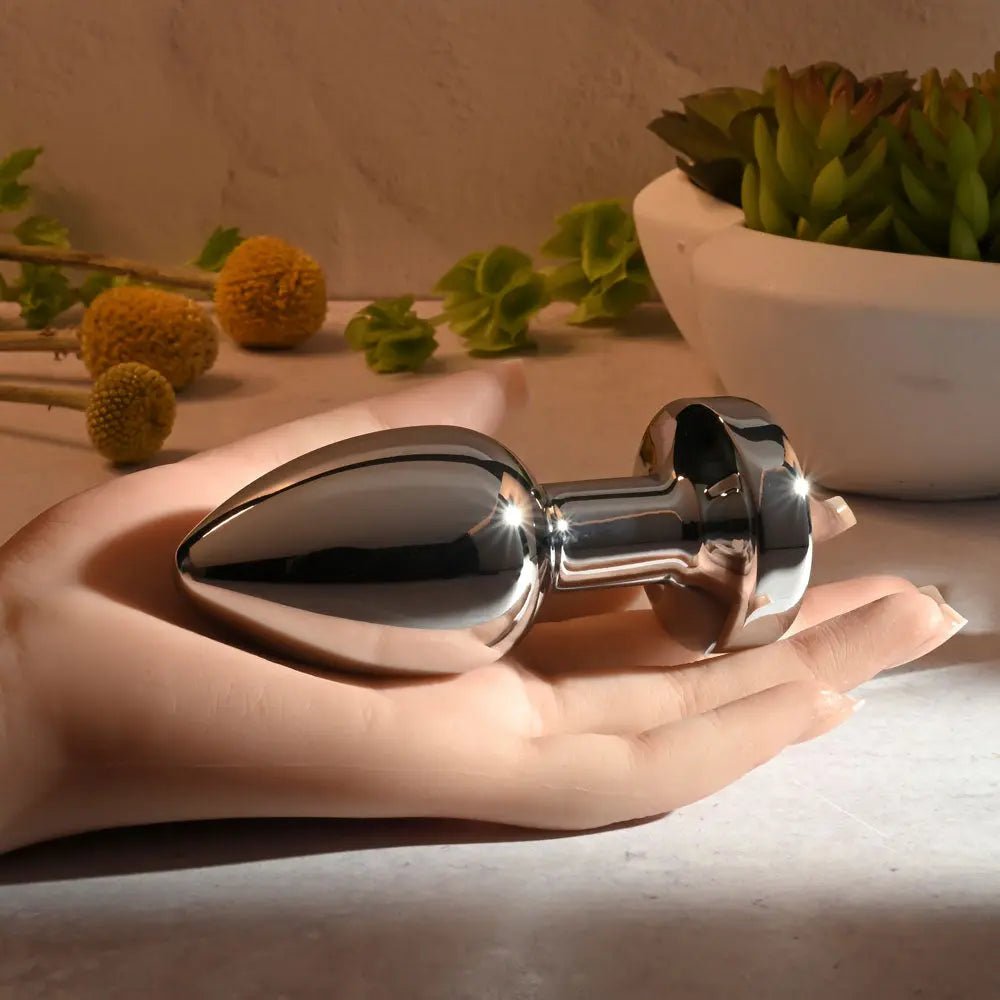 Shop affordable quality Gender X ROCKIN METAL PLUG XL - 10.5 cm USB Rechargeable Vibrating XL Butt Plug - Discreet Intimate Essentials - ANAL TOYS - Gender X