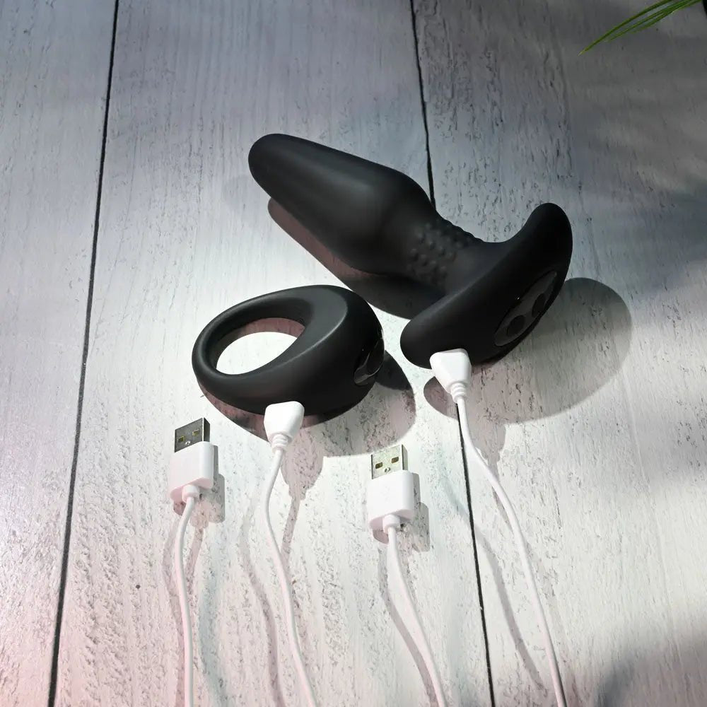 Shop affordable quality Gender X TEAMWORK - USB Rechargeable Rimming Butt Plug & Vibrating Cock Ring - Discreet Intimate Essentials - KITS - Gender X