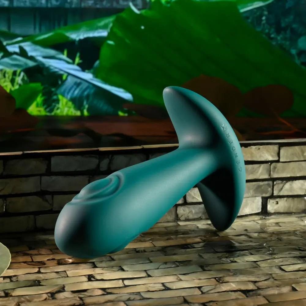 Gender X TUNNEL TAPPER - Grey 12.1 cm USB Rechargeable Tapping Anal Plug with Wireless Remote Gender X Discreet Intimate Essentials.