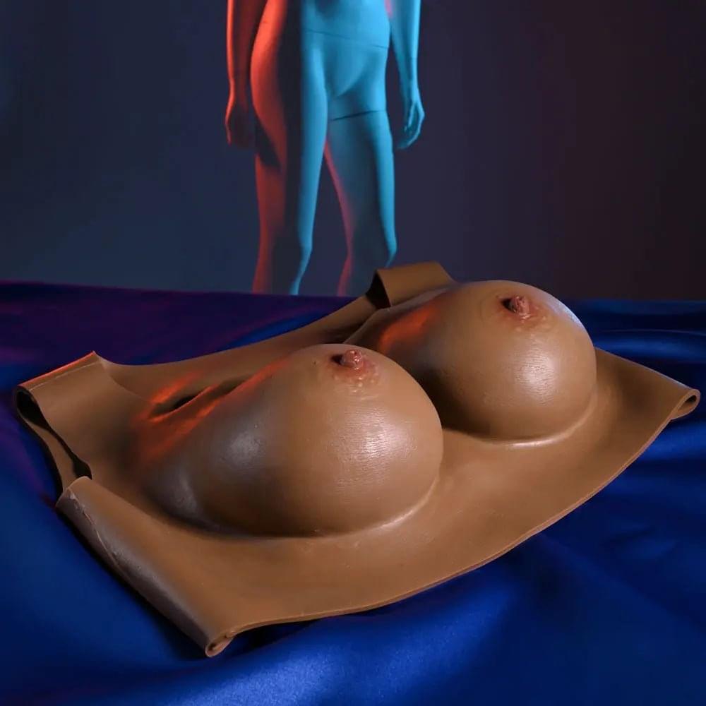 Gender X UNDERGARMENTS - PLATE C-CUP - Dark -  Wearable Breasts - C-Cup Size Gender X Discreet Intimate Essentials.