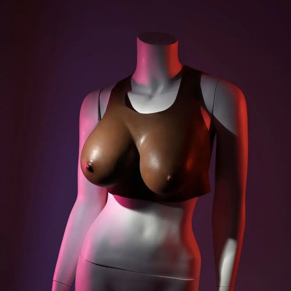 Shop affordable quality Gender X UNDERGARMENTS - PLATE D-CUP - Dark - Wearable Breasts - D-Cup Size - Discreet Intimate Essentials - GENDER EXPRESSION - Gender X