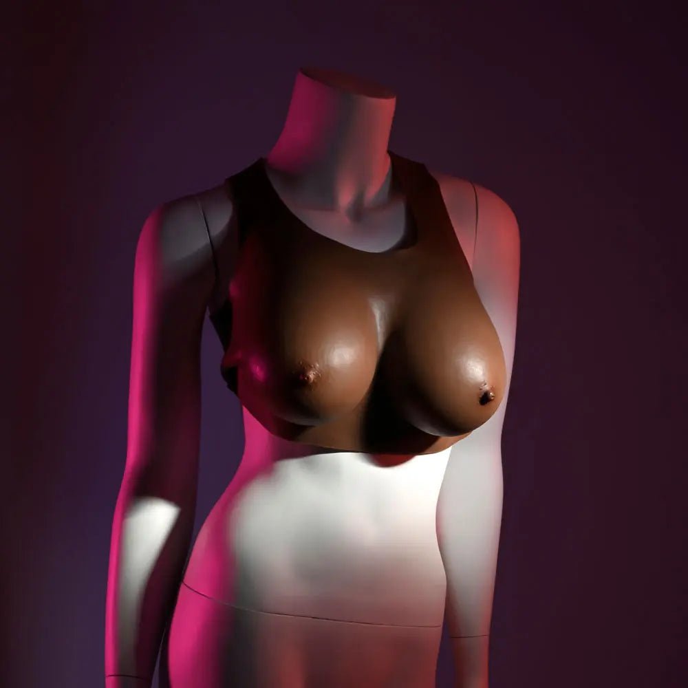 Shop affordable quality Gender X UNDERGARMENTS - PLATE D-CUP - Dark - Wearable Breasts - D-Cup Size - Discreet Intimate Essentials - GENDER EXPRESSION - Gender X