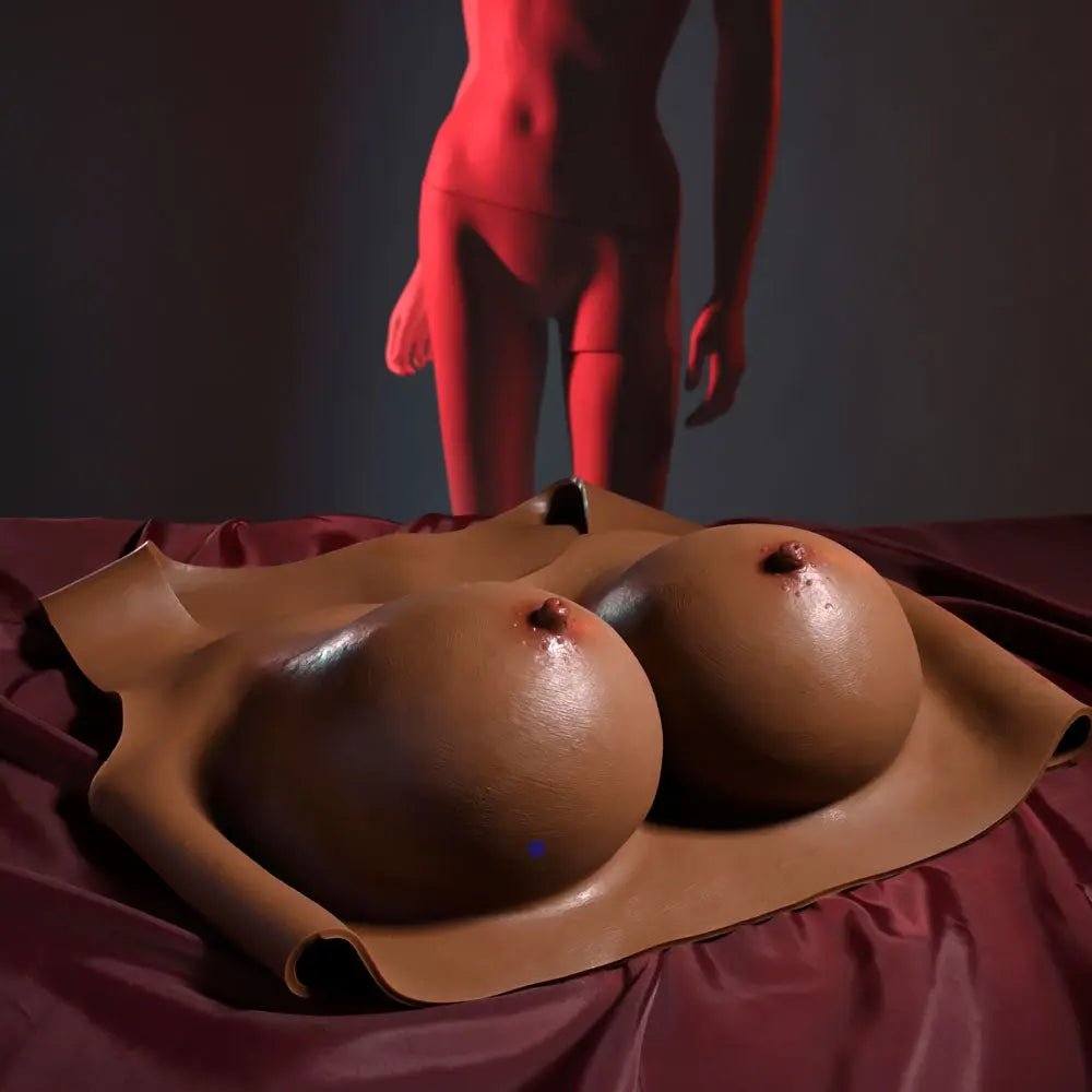 Shop affordable quality Gender X UNDERGARMENTS - PLATE D-CUP - Dark - Wearable Breasts - D-Cup Size - Discreet Intimate Essentials - GENDER EXPRESSION - Gender X