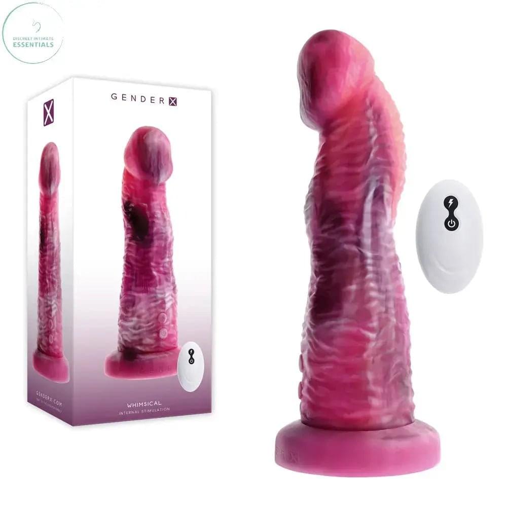 Gender X WHIMSICAL -  USB Rechargeable Vibrating Fantasy Dildo with Wireless Remote Gender X Discreet Intimate Essentials.