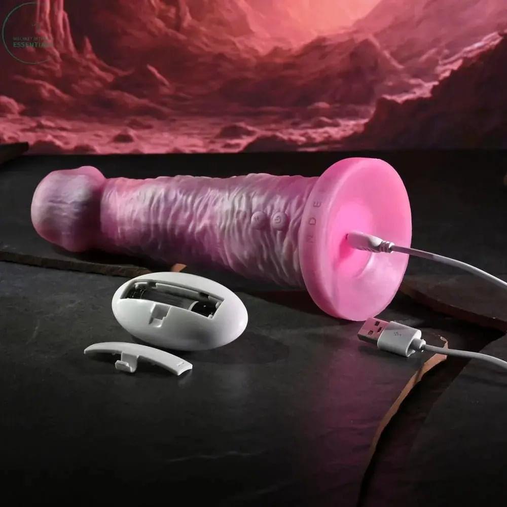 Gender X WHIMSICAL -  USB Rechargeable Vibrating Fantasy Dildo with Wireless Remote Gender X Discreet Intimate Essentials.