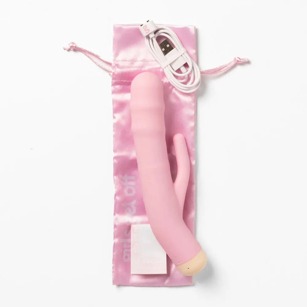 Shop affordable quality Girls Get Off - DeeDee - 19 cm USB Rechargeable Thrusting Rabbit Vibrator - Discreet Intimate Essentials - VIBRATORS - Girls Get Off