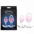Glams Cosmic 2pc Kit -  - Clear/ Butt Plugs - Set of 2 Sizes NS Novelties Discreet Intimate Essentials.