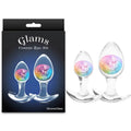 Shop affordable quality Glams Cosmic 2pc Kit - Rainbow - Clear/Rainbow Butt Plugs - Set of 2 Sizes - Discreet Intimate Essentials - ANAL TOYS - NS Novelties