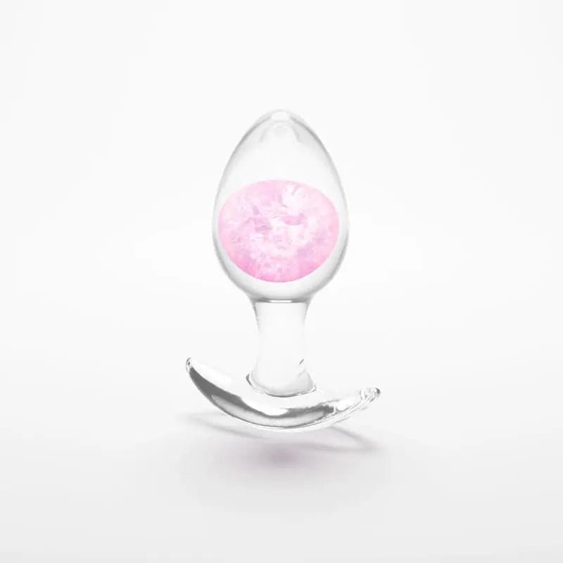 Glams Cosmic - Medium -  - Clear/ 9.5 cm Small Butt Plug NS Novelties Discreet Intimate Essentials.