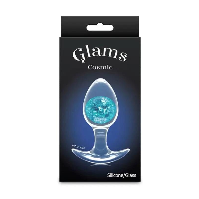 Glams Cosmic - Medium -  - Clear/ 9.5 cm Small Butt Plug NS Novelties Discreet Intimate Essentials.