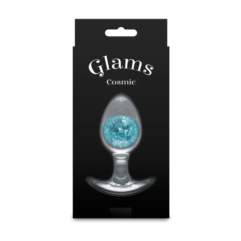 Glams Cosmic - Medium -  - Clear/ 9.5 cm Small Butt Plug NS Novelties Discreet Intimate Essentials.