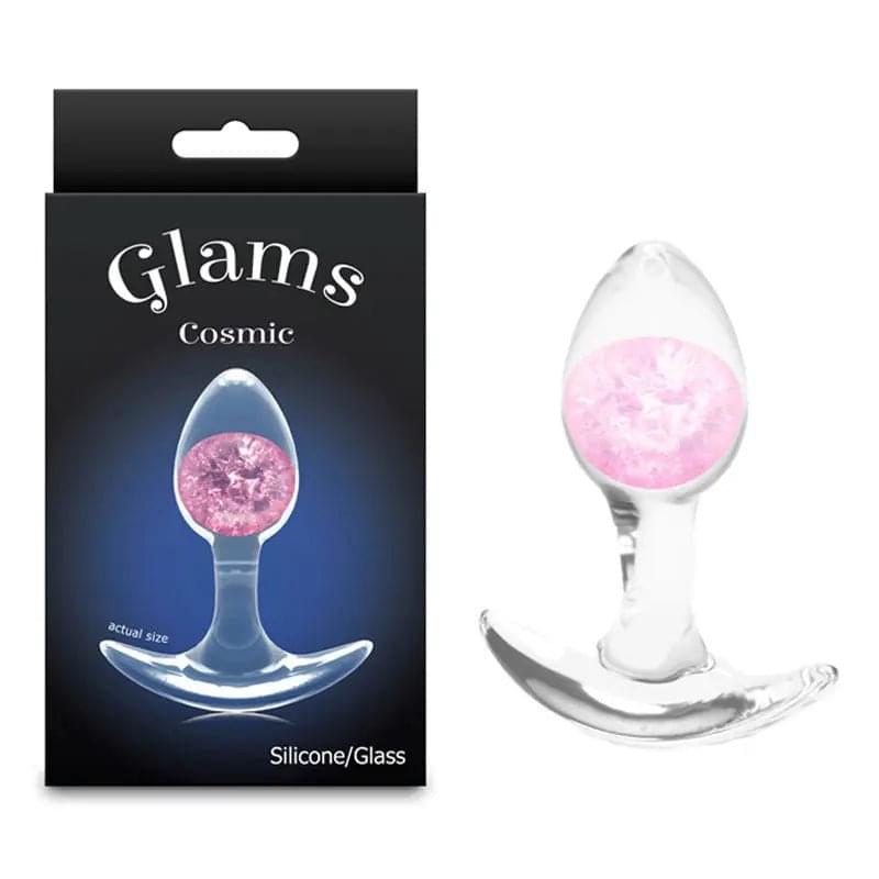 Glams Cosmic - Small -  - Clear/ 8.1 cm Small Butt Plug NS Novelties Discreet Intimate Essentials.