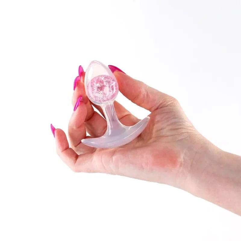 Glams Cosmic - Small -  - Clear/ 8.1 cm Small Butt Plug NS Novelties Discreet Intimate Essentials.