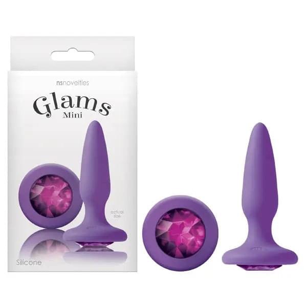 Glams Mini -  8.4 cm (3.3'') Butt Plug with Sparkling Gem NS Novelties Discreet Intimate Essentials.