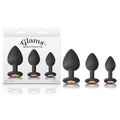 Glams Spades Trainer Kit -  Butt Plugs with Gems - Set of 3 Sizes NS Novelties Discreet Intimate Essentials.