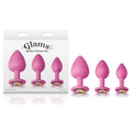 Glams Spades Trainer Kit -  Butt Plugs with Gems - Set of 3 Sizes NS Novelties Discreet Intimate Essentials.