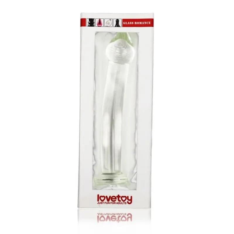 Glass Romance 3 Clear 7.5in Glass Romance Discreet Intimate Essentials.