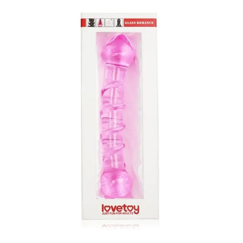 Glass Romance 5 Pink 7in Glass Romance Discreet Intimate Essentials.