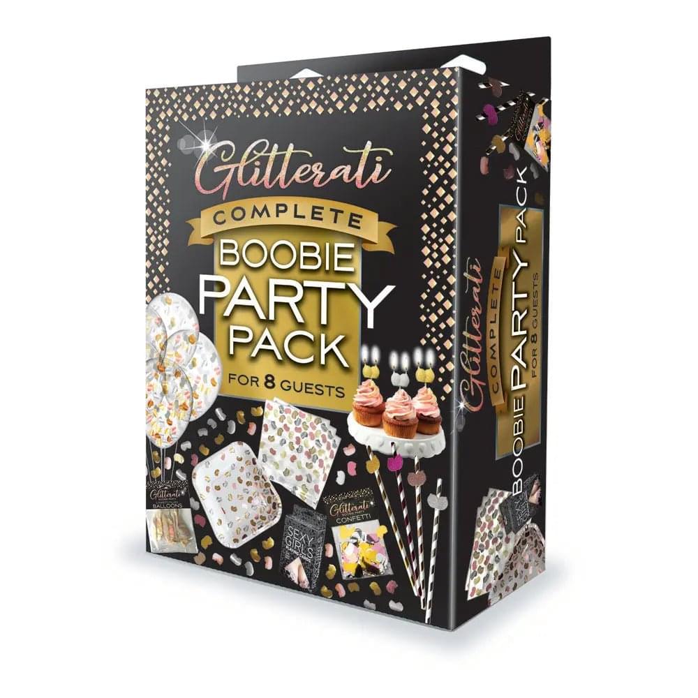 Glitterati Complete Boobie Party Pack - Party Set for 8 People Little Genie Discreet Intimate Essentials.