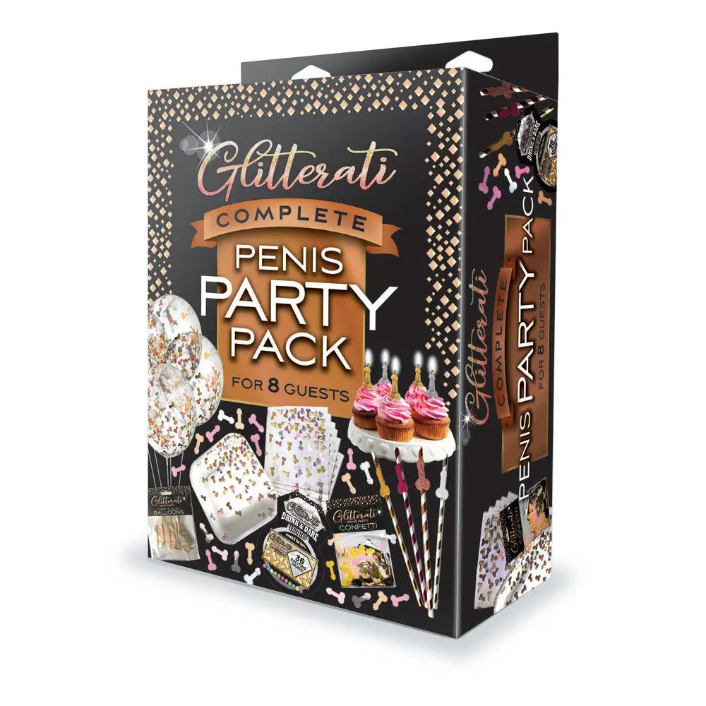 Shop affordable quality Glitterati Complete Penis Party Pack - Party Set for 8 People - Discreet Intimate Essentials - NOVELTIES - Little Genie