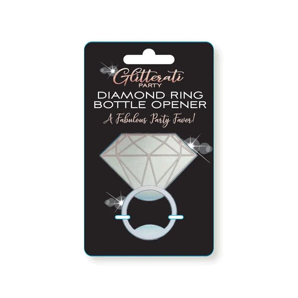 Glitterati Diamond Ring Bottle Opener - Novelty Bottle Opener Little Genie Discreet Intimate Essentials.