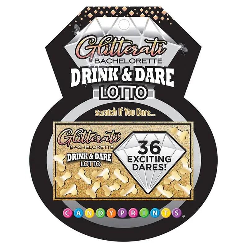 Glitterati - Drink And Dare Lotto - Hens Party Lotto Game Little Genie Discreet Intimate Essentials.
