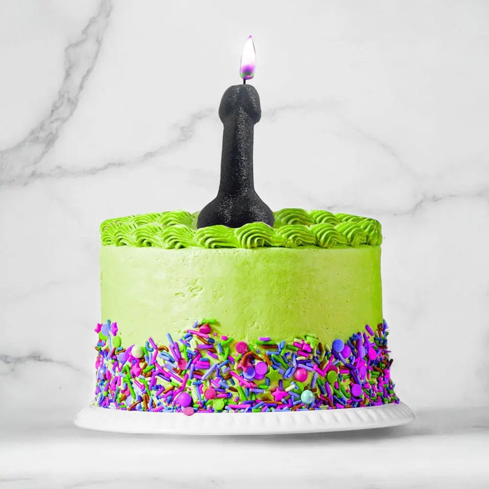 Shop affordable quality Glitterati Glitter Penis Candle - 10 cm Penis Party Candle - Discreet Intimate Essentials - NOVELTIES - Little Genie
